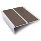 NHD12 93 x 32mm Aluminium Non-Slip Stair Nosing – Wide Edge Protection Brown Genesis