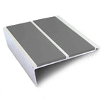 NHD12 93 x 32mm Aluminium Non-Slip Stair Nosing – Wide Edge Protection Midnight Grey Genesis