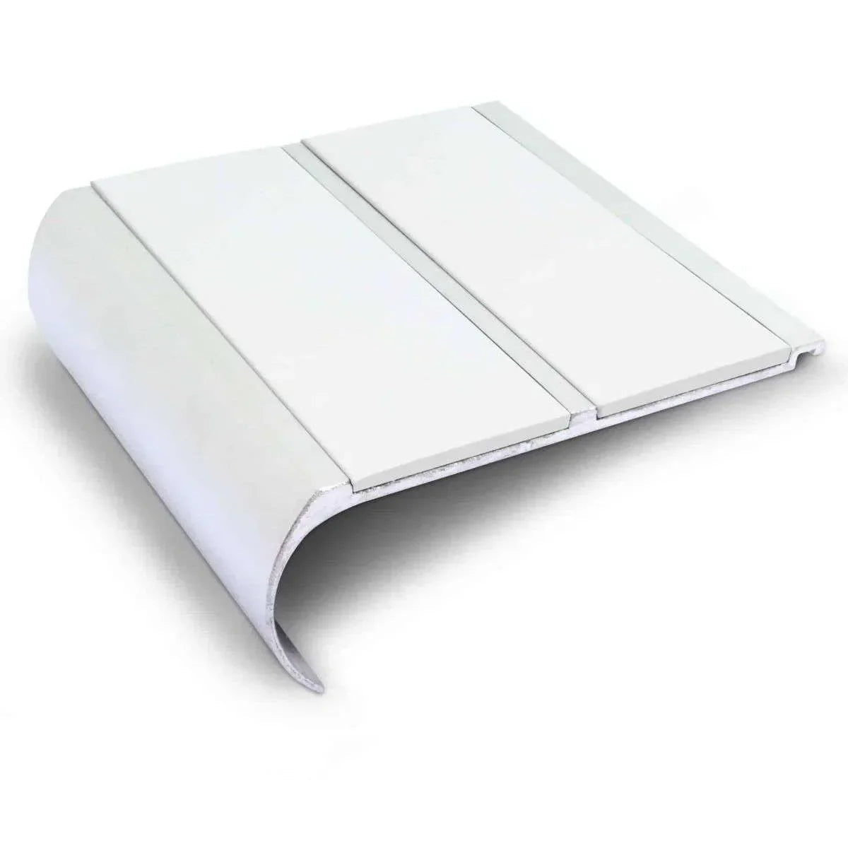 NHD13 91 x 35mm Aluminium Non-Slip Stair Nosing – Wide Step Edge Protection White