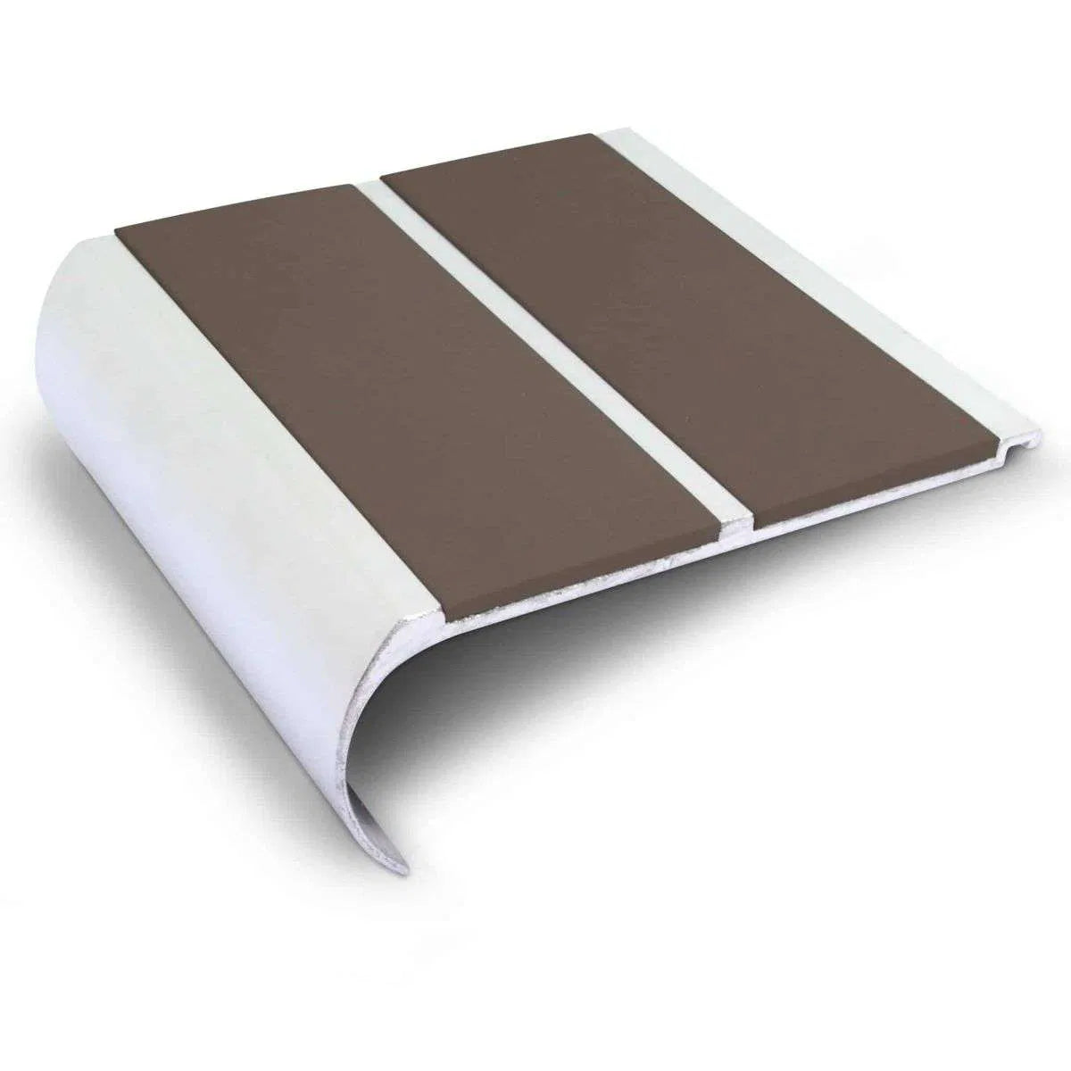NHD13 91 x 35mm Aluminium Non-Slip Stair Nosing – Wide Step Edge Protection Brown