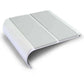 NHD13 91 x 35mm Aluminium Non-Slip Stair Nosing – Wide Step Edge Protection Ice Grey