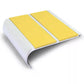 NHD13 91 x 35mm Aluminium Non-Slip Stair Nosing – Wide Step Edge Protection Yellow