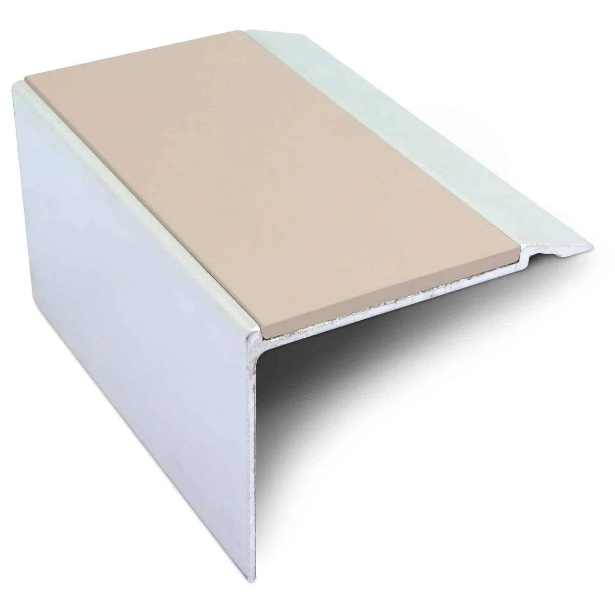 NHD22 Aluminium Non-Slip Stair Nosing – 72 x 55mm Safety Edge Beige