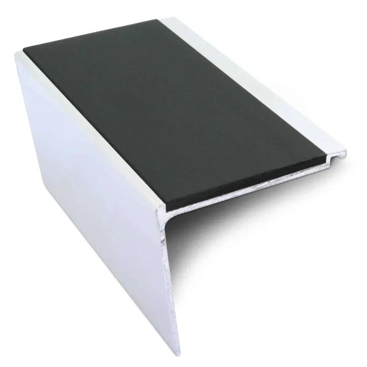 NHD24 60 x 55mm Aluminium Non-Slip Stair Edge Protector Black