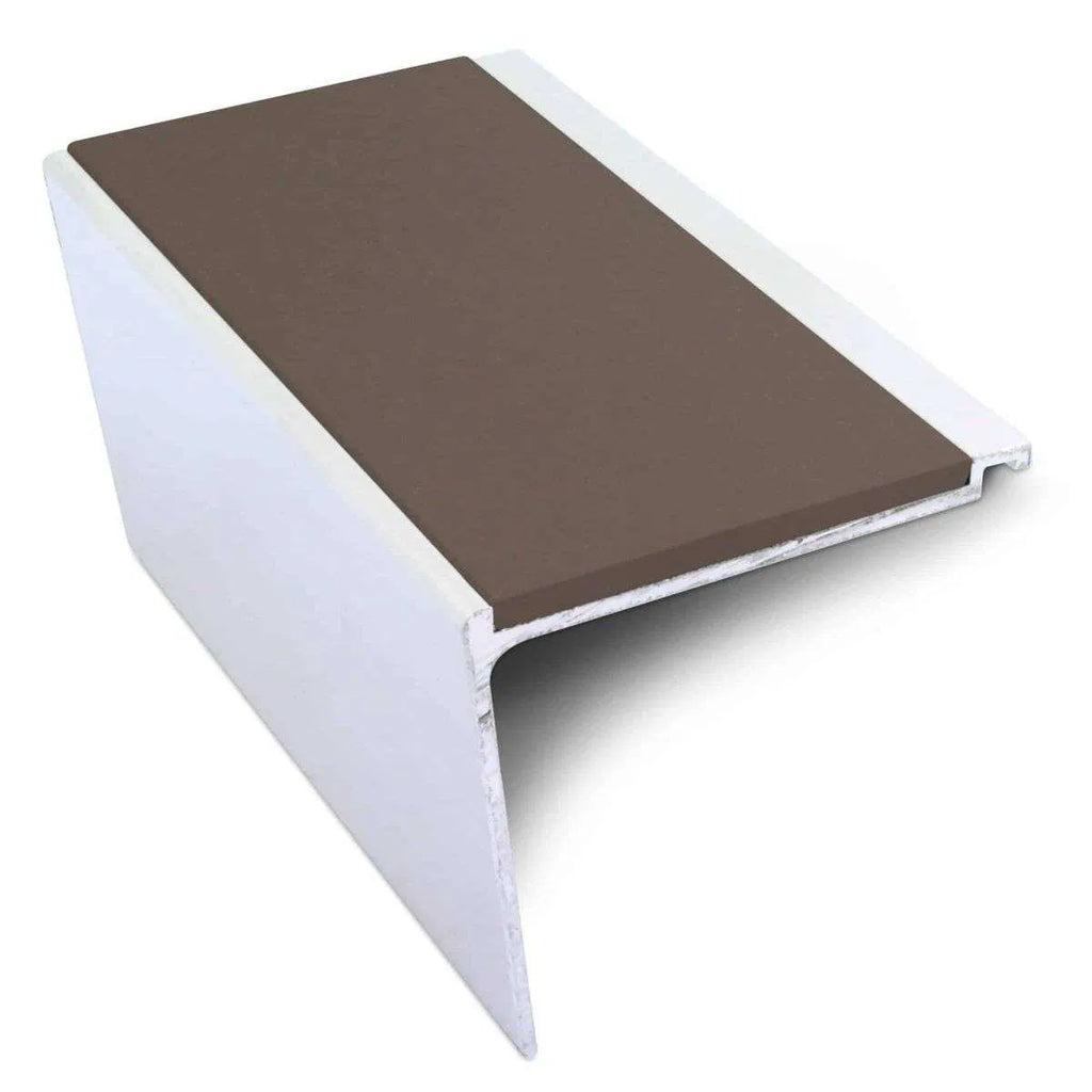 NHD24 60 x 55mm Aluminium Non-Slip Stair Edge Protector Brown