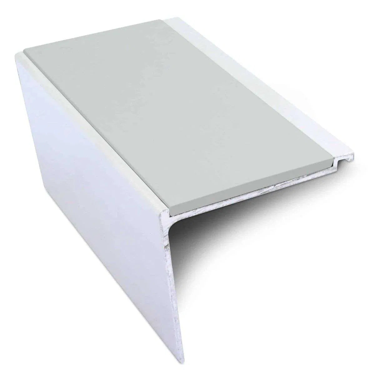 NHD24 60 x 55mm Aluminium Non-Slip Stair Edge Protector Ice Grey