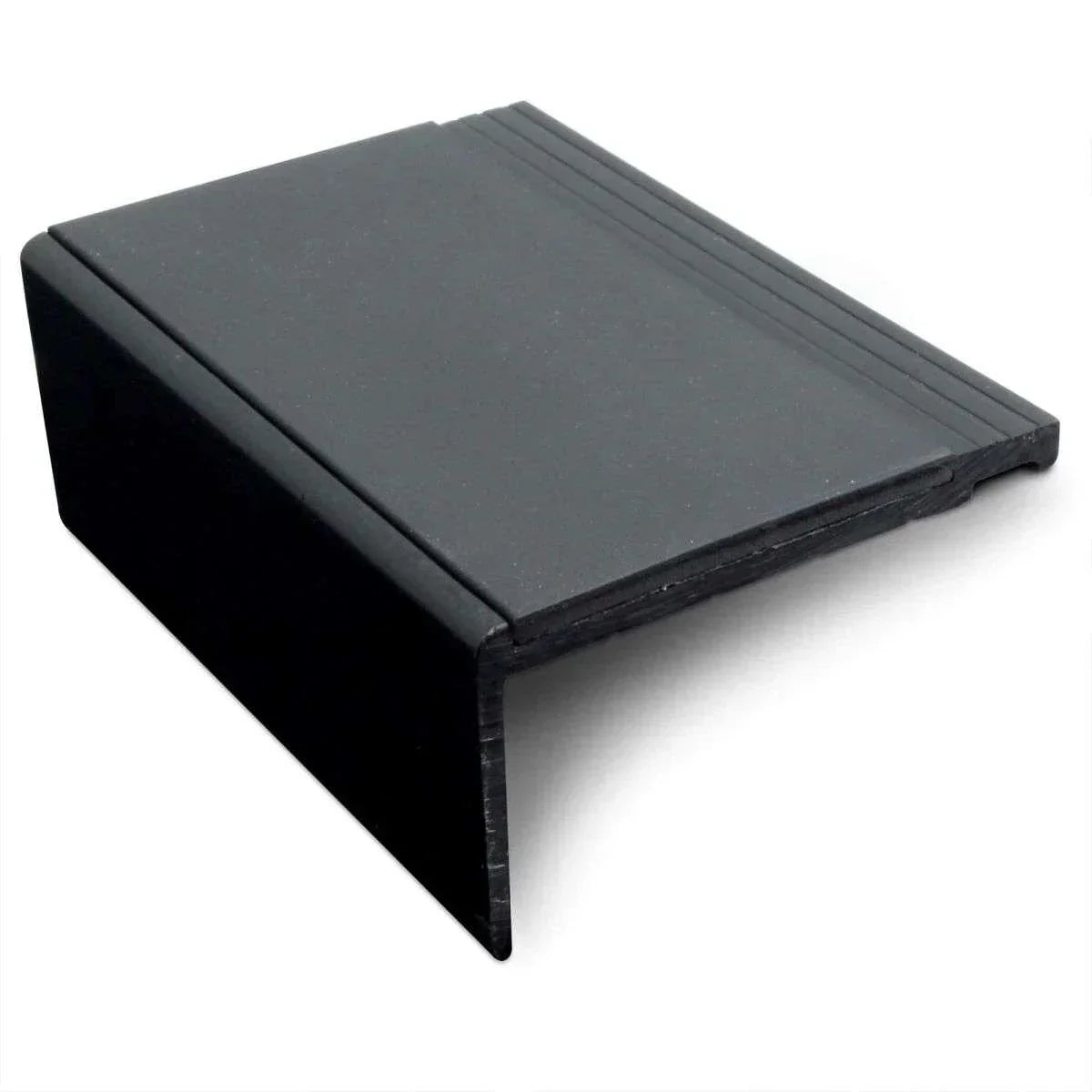 NHP – 60.4 x 32mm Tredsafe Non-Slip Heavy Duty Hard Nose PVC Stair Nosing Black Tresafe