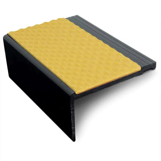 NHP – 60.4 x 32mm Tredsafe Non-Slip Heavy Duty Hard Nose PVC Stair Nosing Yellow Tresafe