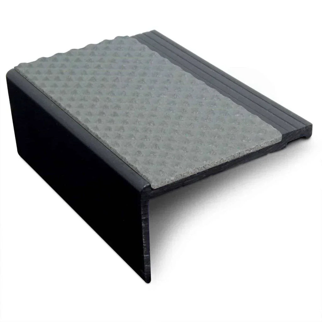 NHP 60.4x32mm Tredsafe Non-Slip Hard Nose PVC Stair Nosing – Heavy Duty Dolphin Grey Tredsafe