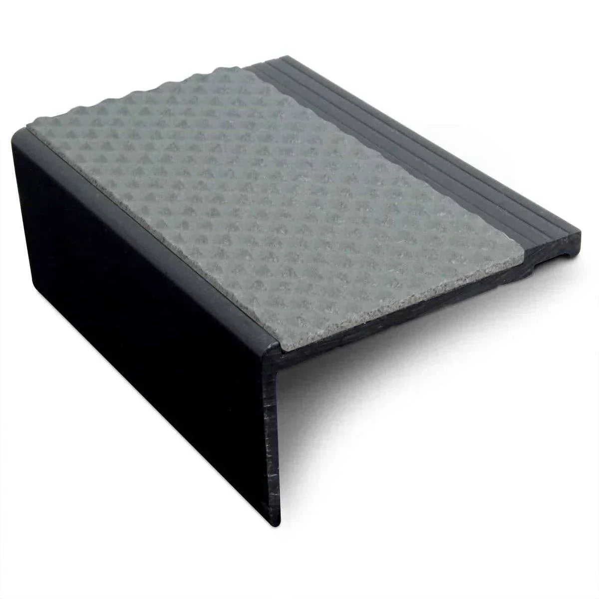 NHP 60.4x32mm Tredsafe Non-Slip Hard Nose PVC Stair Nosing – Heavy Duty Dolphin Grey Tredsafe