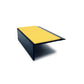 NHP 60.4x32mm Heavy Duty Hard Nose PVC Stair Nosing – Non-Slip Aluminium Profile Yellow Genesis