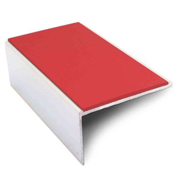 NSL01 56x32mm Aluminium Stair Nosing with Slip-Resistant PVC Insert Red