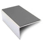 NSL01 56x32mm Aluminium Stair Nosing with Slip-Resistant PVC Insert Midnight Grey