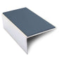 NSL01 56x32mm Aluminium Stair Nosing with Slip-Resistant PVC Insert Cobalt Blue