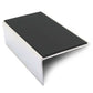 NSL01 56x32mm Aluminium Stair Nosing with Slip-Resistant PVC Insert Black