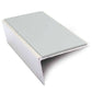 NSL02 57x32mm Aluminium Rakeback Stair Nosing with Anti-Slip PVC Insert Ice Grey