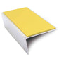 NSL02 57x32mm Aluminium Rakeback Stair Nosing with Anti-Slip PVC Insert Yellow
