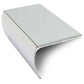 NSL03 57 x 40mm Aluminium Non Slip Stair Nosing Bullnose Edge Trim With Pvc Insert Ice Grey