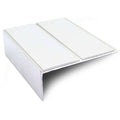 NSL09 85 x 32mm Aluminium Non Slip Stair Nosing Edge Trim With Pvc Insert White Genesis