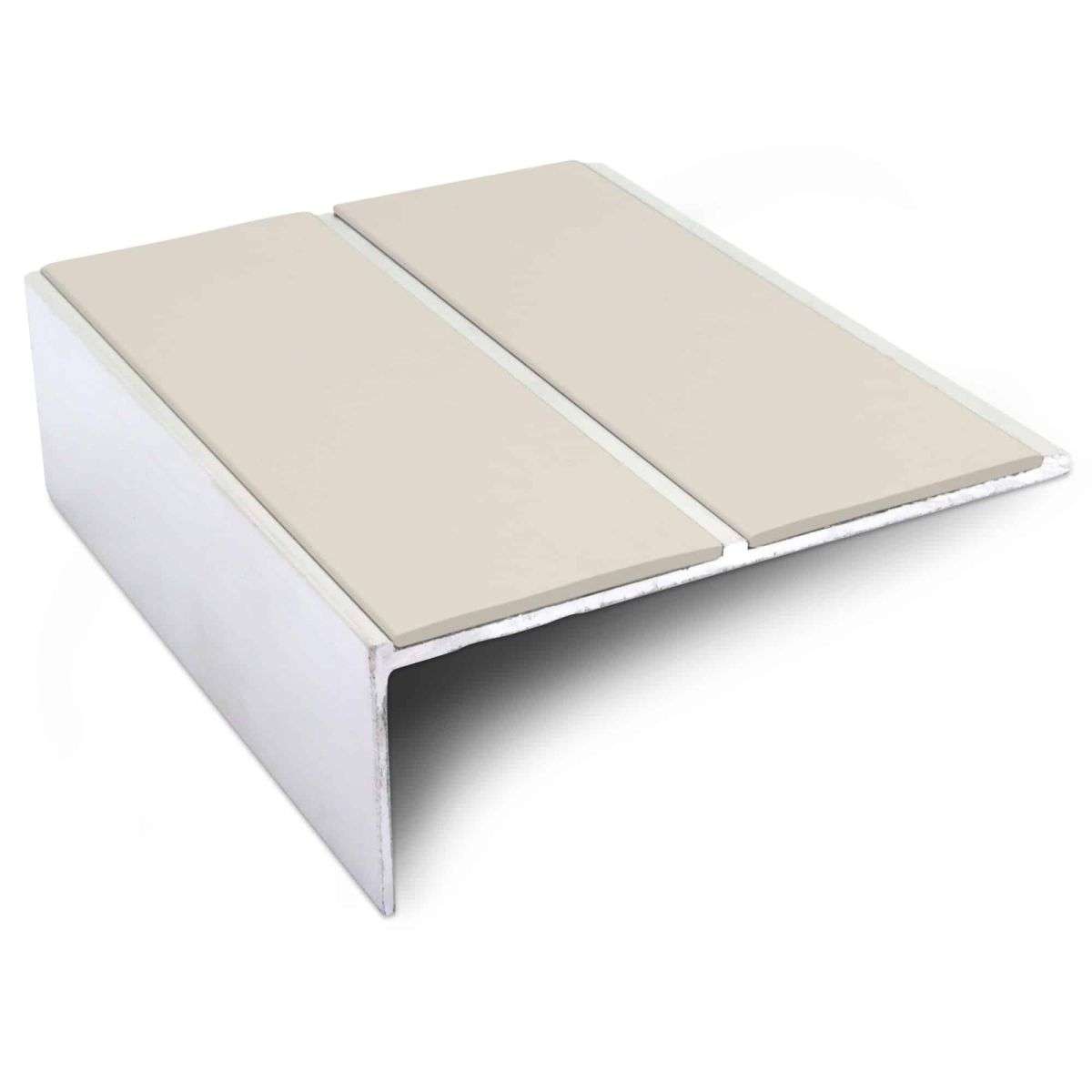 NSL09 85 x 32mm Aluminium Non Slip Stair Nosing Edge Trim With Pvc Insert Canvas Genesis
