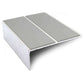 NSL09 85 x 32mm Aluminium Non Slip Stair Nosing Edge Trim With Pvc Insert Dolphin Grey Genesis