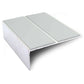 NSL09 85 x 32mm Aluminium Non Slip Stair Nosing Edge Trim With Pvc Insert Ice Grey Genesis