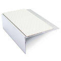 NSL15 66x32mm Tredsafe Aluminium Stair Edge with Anti-Slip PVC Insert White Tredsafe
