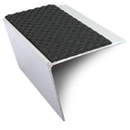 NSL26 67x55mm Tredsafe Aluminium Stair Nosing with DDA-Compliant PVC Insert Black Tredsafe
