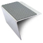 NSL26 67x55mm Tredsafe Aluminium Stair Nosing with DDA-Compliant PVC Insert Dolphin Grey Tredsafe