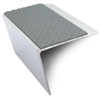 NSL26 67x55mm Tredsafe Aluminium Stair Nosing with DDA-Compliant PVC Insert Dolphin Grey Tredsafe