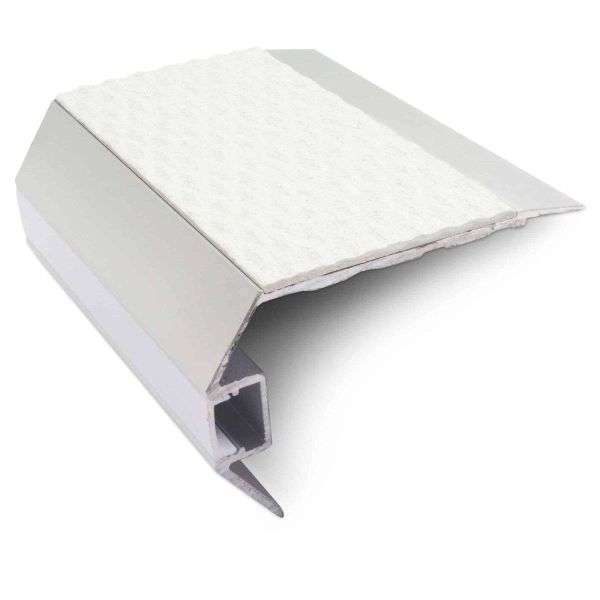 NSLR50 – Vision Light Out – Tredsafe Non Slip 77.5 x 48.5mm Stair Nosing White Tredsafe