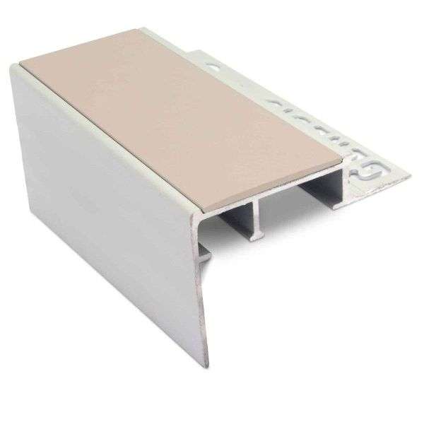 NTC – Heavy Duty Ceramic Tile-In Non Slip Stair Nosing Beige