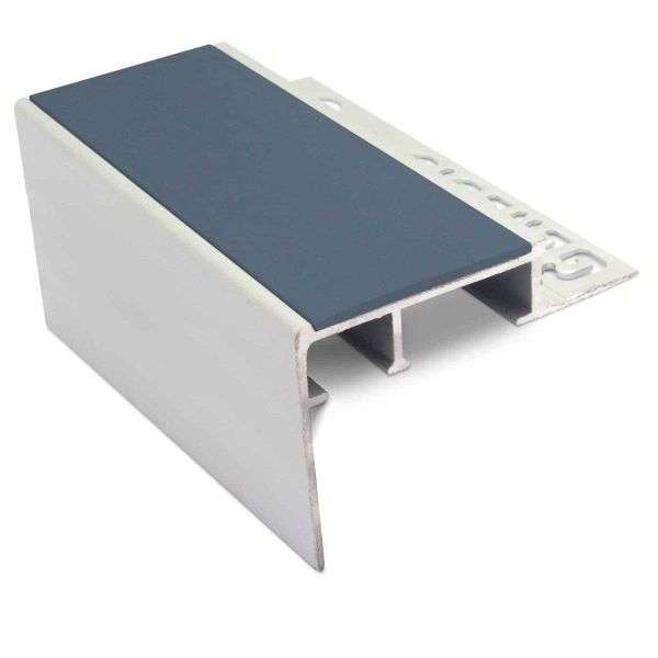 NTC – Heavy Duty Ceramic Tile-In Non Slip Stair Nosing Cobalt Blue