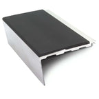 NXFS06 Aluminium Rakeback Stair Nosing – 62mm x 33mm Safety Profile Black