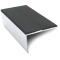 Frontier NXFS02 Aluminium Rakeback Stair Nosing – 56mm x 33mm Safety Profile Black