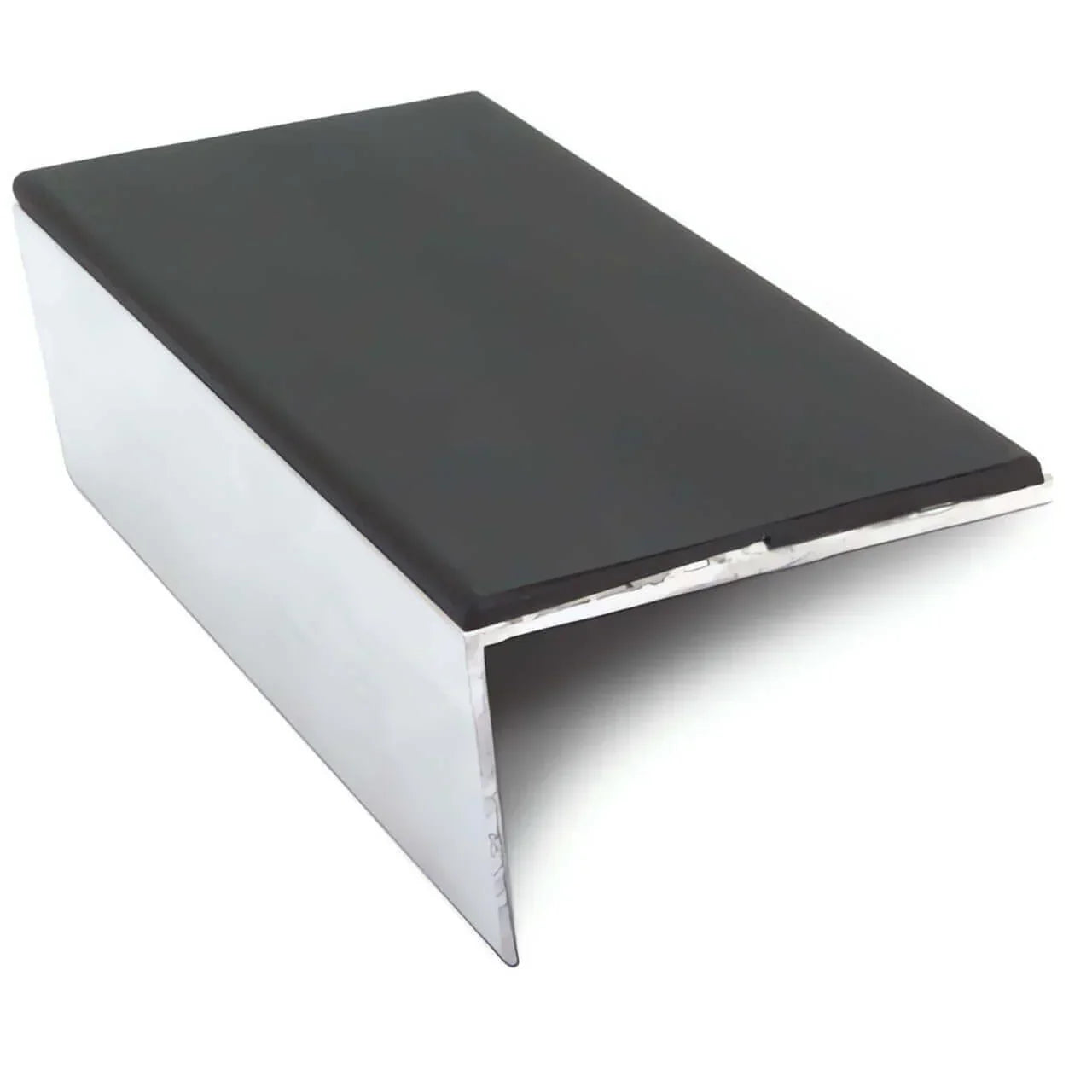 Frontier NXFS02 Aluminium Rakeback Stair Nosing – 56mm x 33mm Safety Profile Black