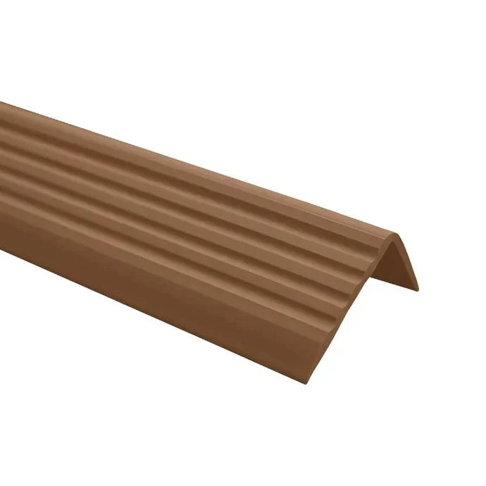 Flexible Anti-Slip Self-Adhesive Stair Nosing 40x25mm 735-ND Brown