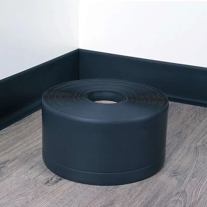 Premium Flexible PVC Skirting Board 100x25mm 810-L100 Dark Grey 10m