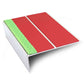 ASL10 85x32mm Aluminium Non Slip Stair Nosing Edge Trim With Pvc Insert Red