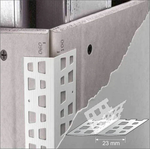 10 X 23x23 Pvc Universal Render Corner Bead 2.5m