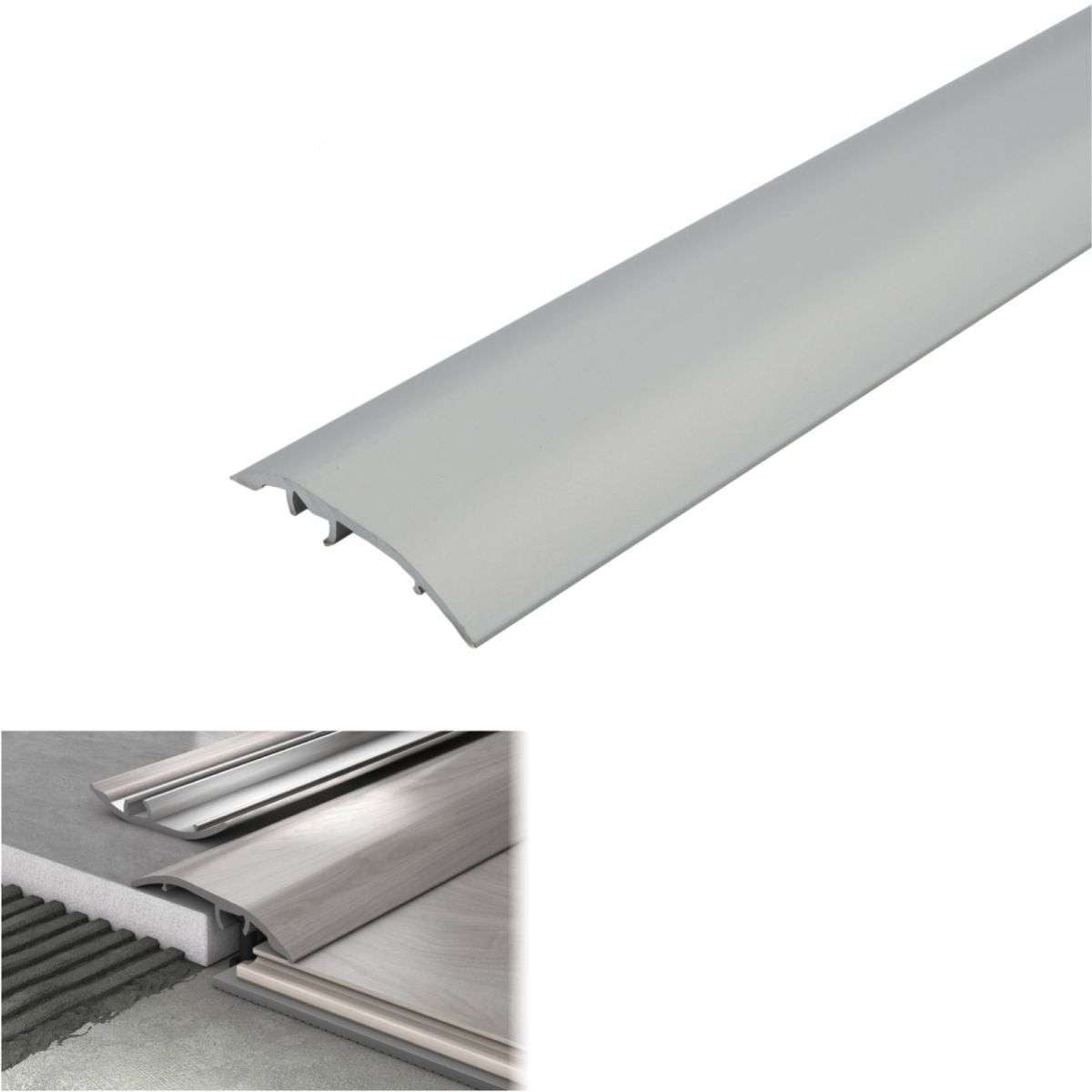 Aluminium Floor Edging Strip Door Threshold Adjustable for Smooth Floor Transitions S16