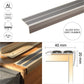 SA11 40 x 20mm Anodised Aluminium Self Adhesive Non Slip Rubber Stair Nosing Edge Trim With Insert