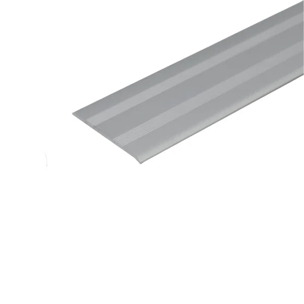 A08 35mm Anodised Aluminium Flat Self Adhesive Door Threshold Strip Silver