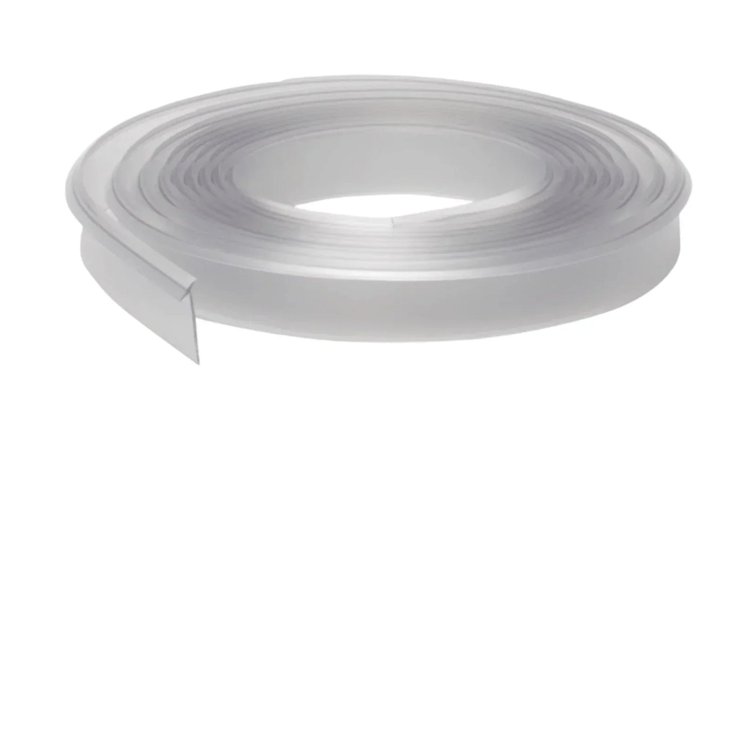 Flexible Worktop Seal Strip – PVC Trim for Kitchens & Wet Areas Transparent 4.2m