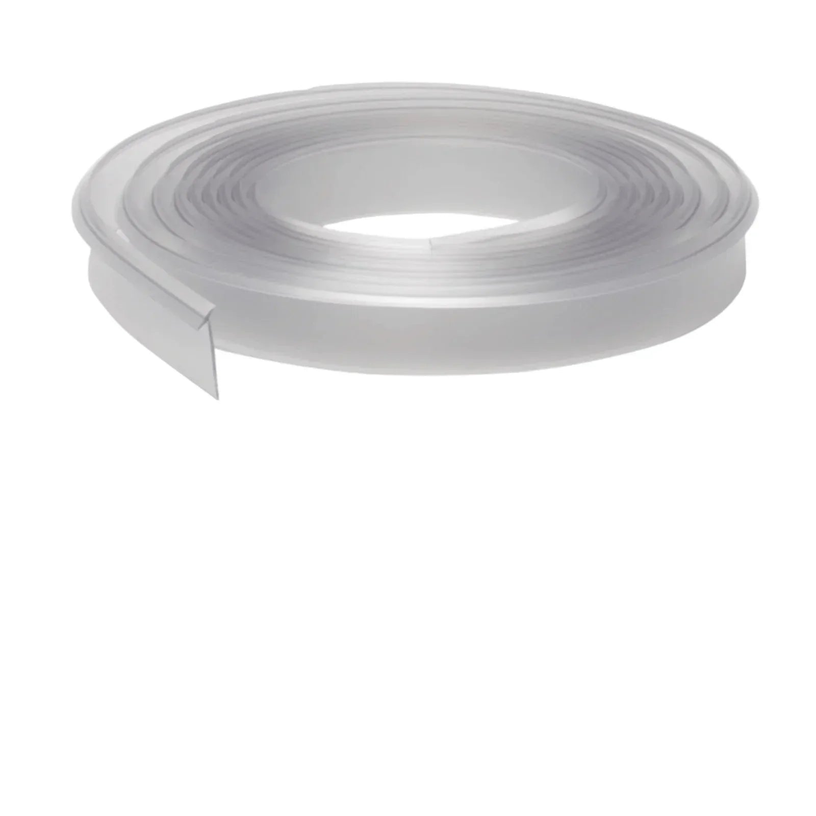 Flexible Worktop Seal Strip – PVC Trim for Kitchens & Wet Areas Transparent 4.2m