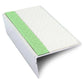 ASL02 Tredsafe 57x32mm Aluminium Non Slip Stair Nosing Edge Trim With Pvc Insert White Tredsafe