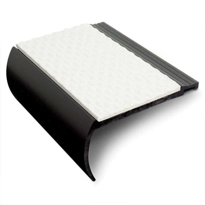 NHB 72x38mm Tredsafe Non-Slip Hard Nose PVC Stair Nosing – Heavy Duty White Tredsafe
