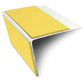 NSL28 DDA Compliant Aluminium Stair Nosing 75x58mm – Non-Slip Edge Trim with PVC Insert Yellow