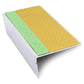 ASL02 Tredsafe 57x32mm Aluminium Non Slip Stair Nosing Edge Trim With Pvc Insert Yellow Tredsafe